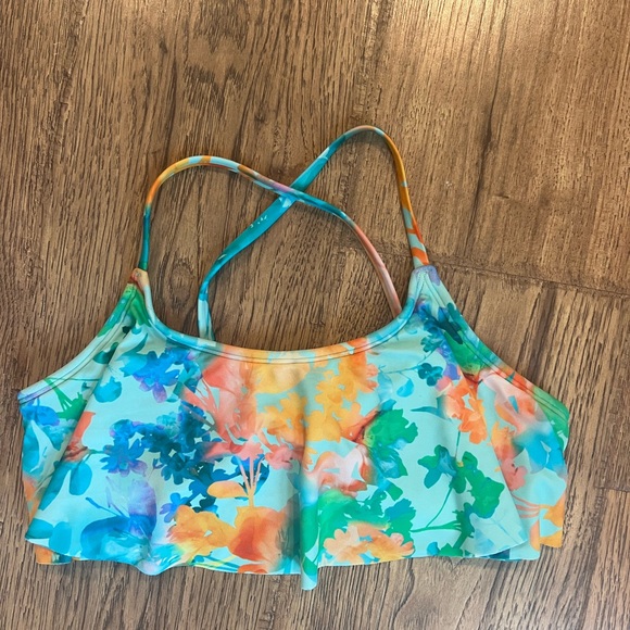 Athleta Girl Floral Print Bikini Swimsuit Size 14 NWOT - Picture 1 of 2